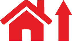 house icon with arrow pointing up